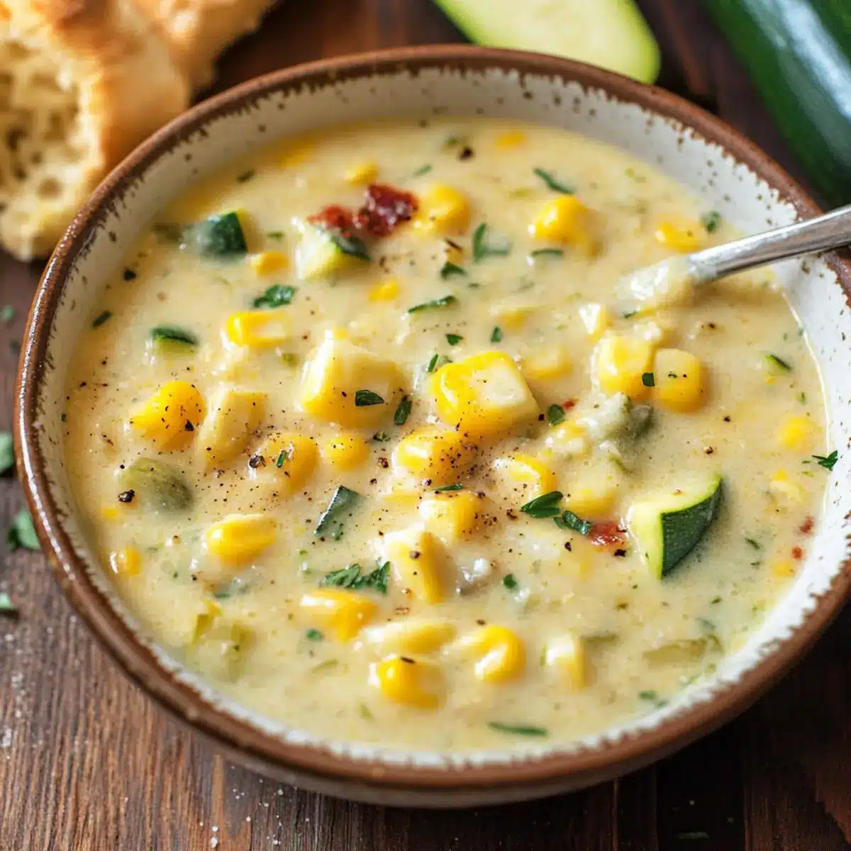 Creamy Summer Corn and Zucchini Chowder for Cozy Evenings
