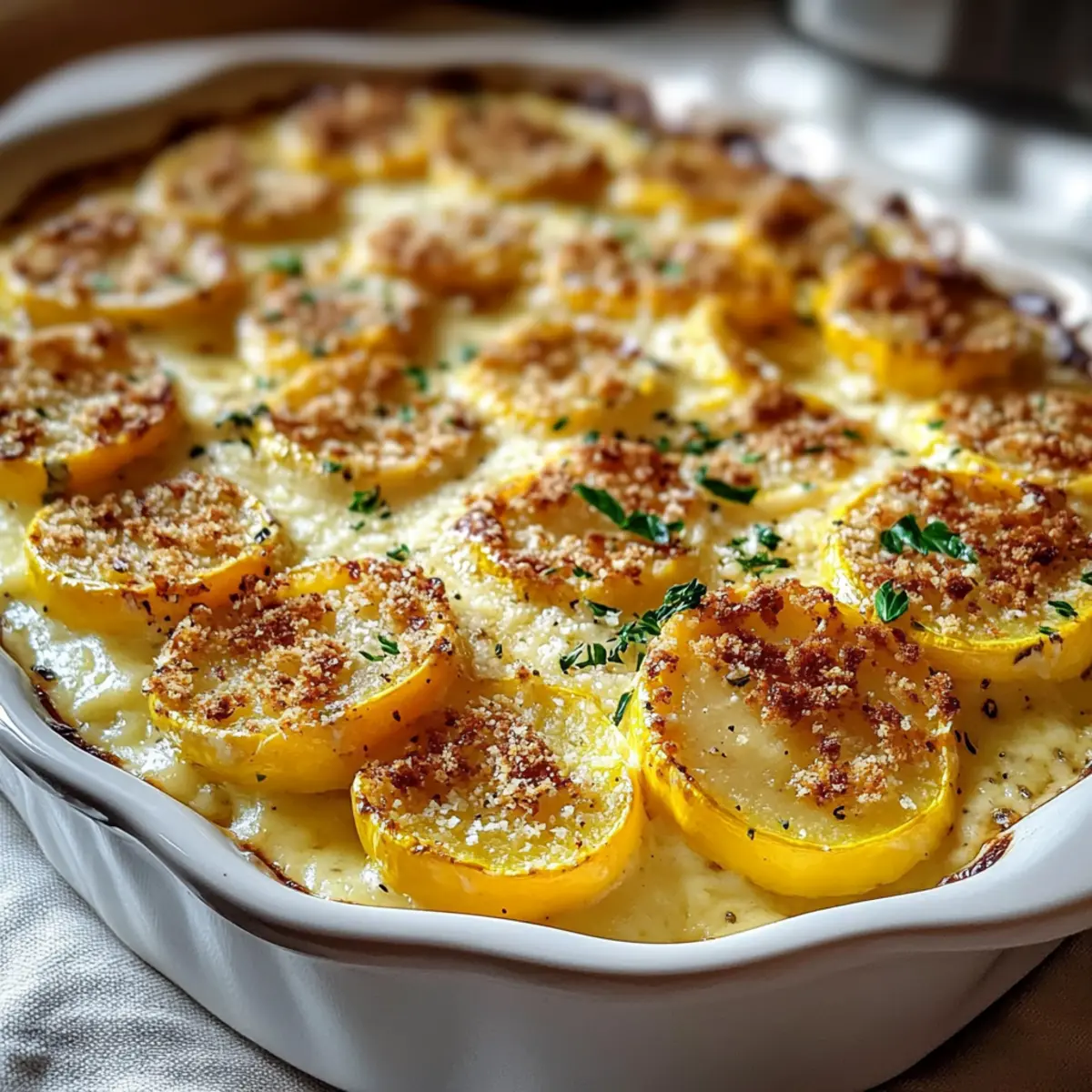 Creamy Baked Yellow Squash Casserole: Comforting Home Delight