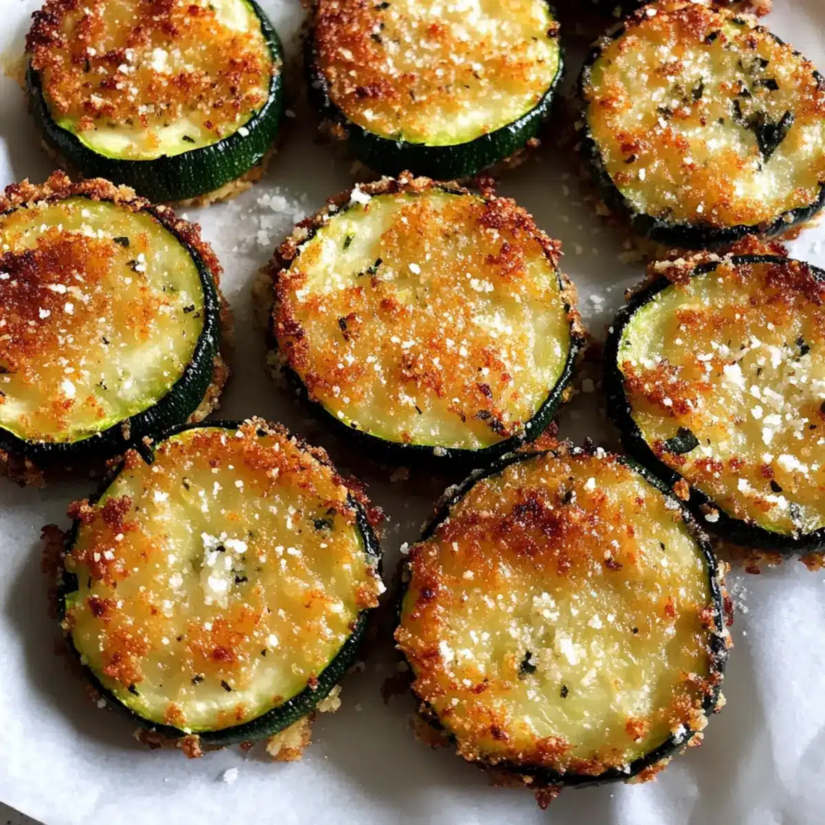 Crispy Parmesan Zucchini Rounds