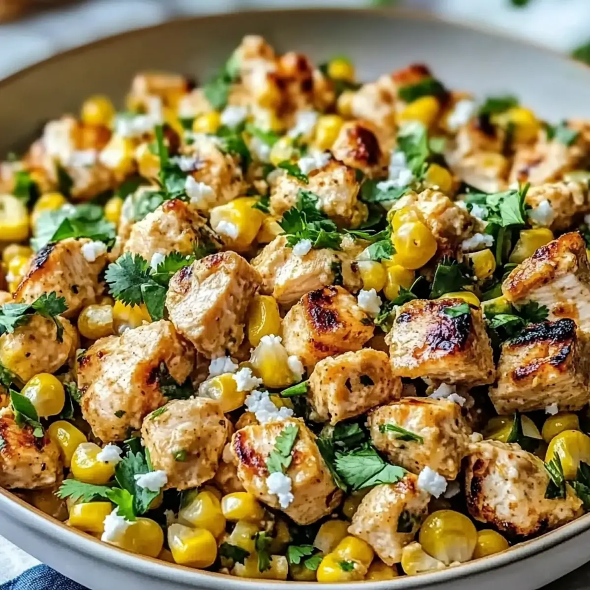 Savory Chicken Street Corn Salad That Dances with Flavor
