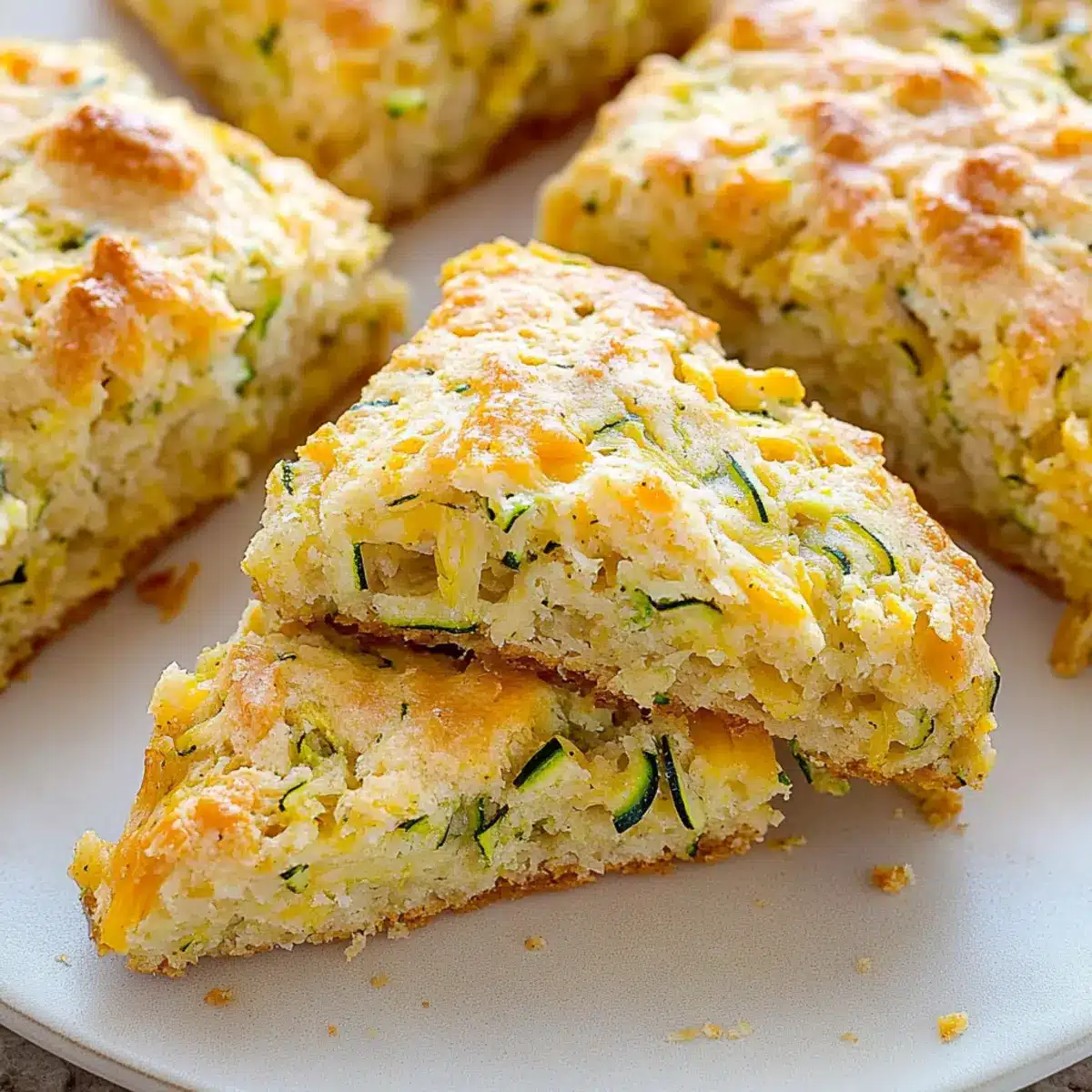 Zucchini Cheddar Scones for a Savory Breakfast Treat