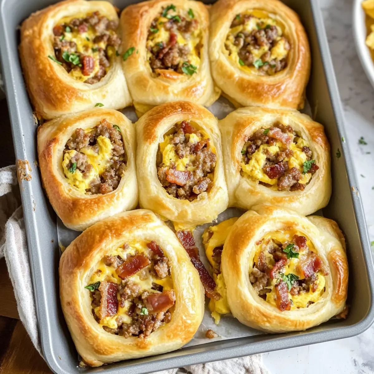 Savory Breakfast Rolls Packed with Sausage and Cheese