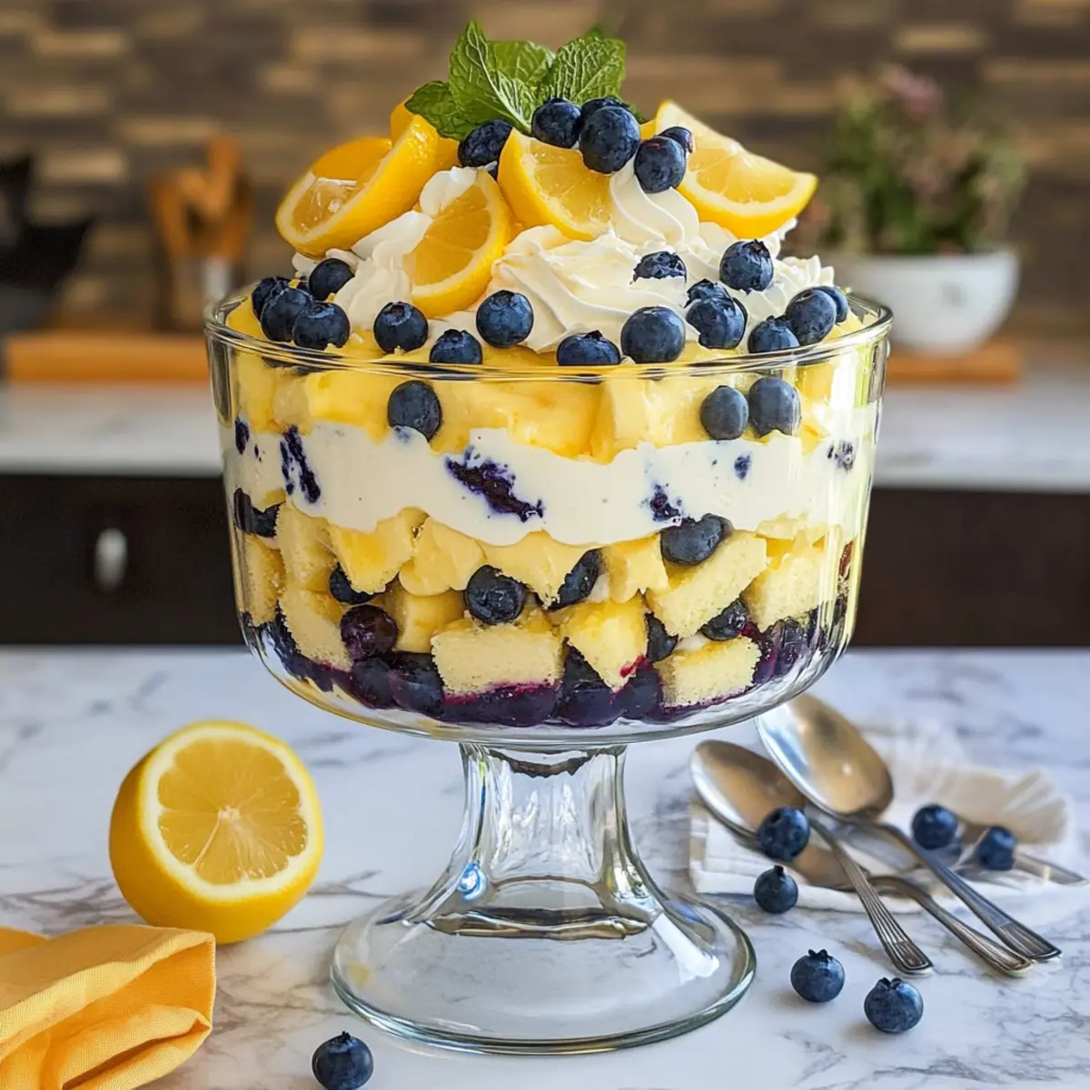 Lemon Blueberry Trifle: A Refreshing Summer Delight!