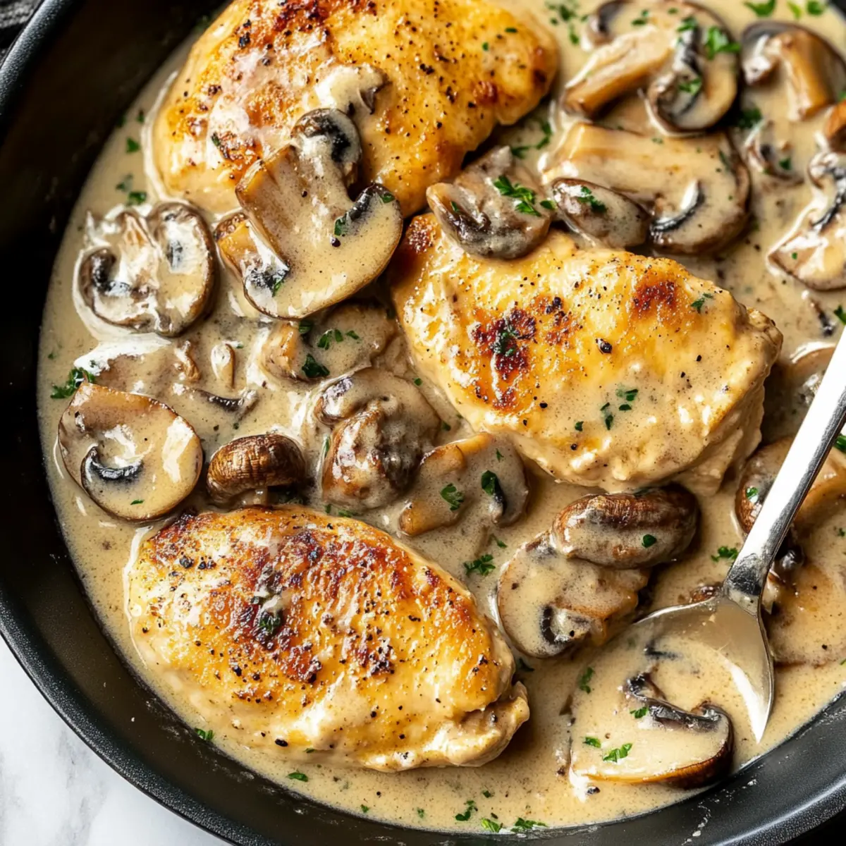 Creamy Mushroom Chicken: Quick Comfort Food Delight